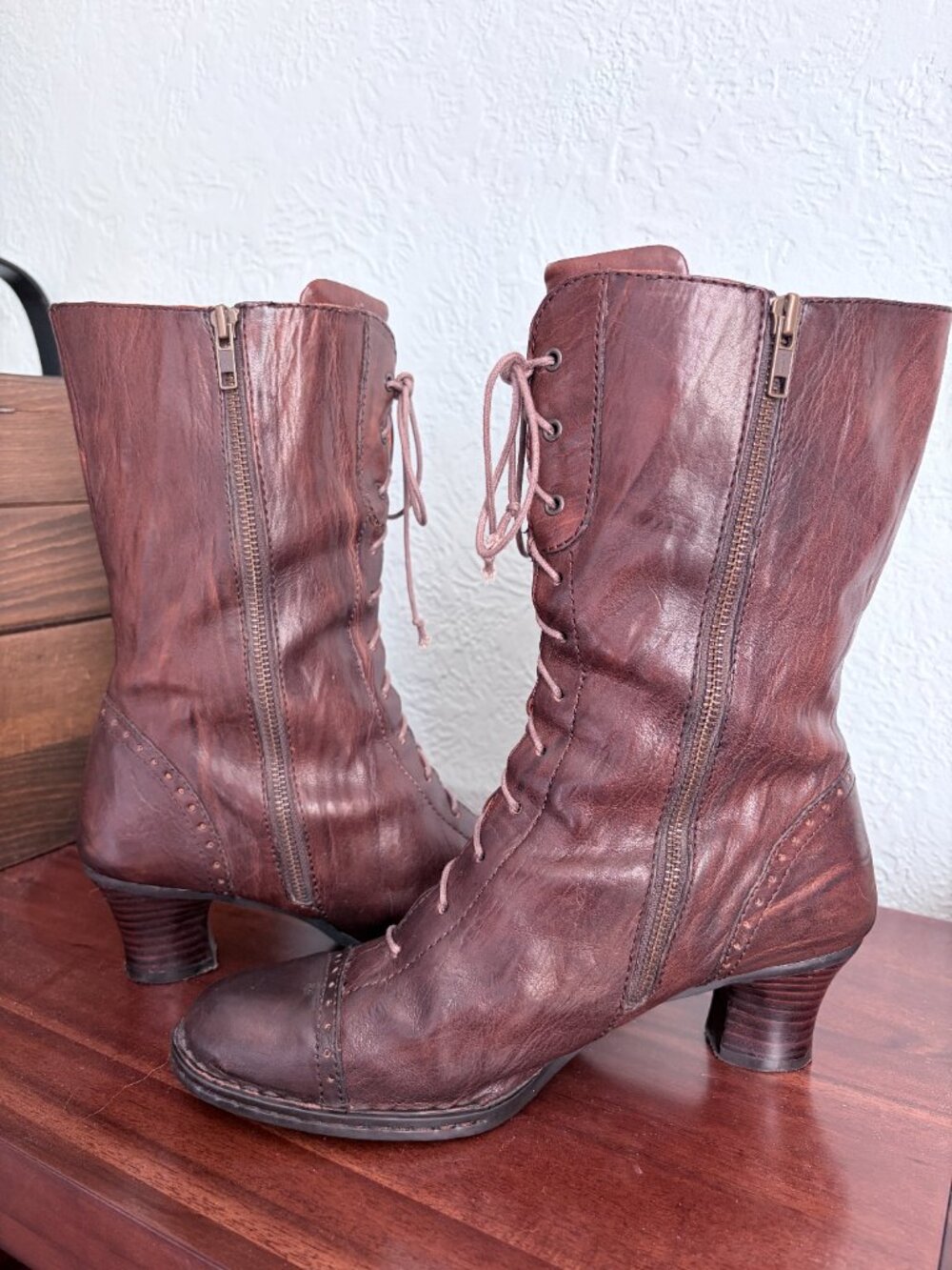 Witchy Cottage Core Granny Boots Size 10/42 - Picture 7 of 11